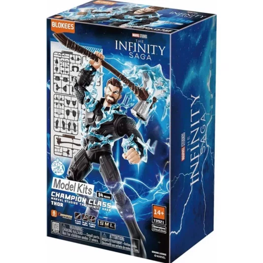 Boneco Thor Champion Class Marvel Studios The Infinity Saga Blokees Polibrinq