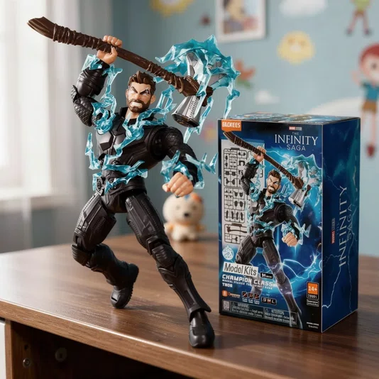 Boneco Thor Champion Class Marvel Studios The Infinity Saga Blokees Polibrinq