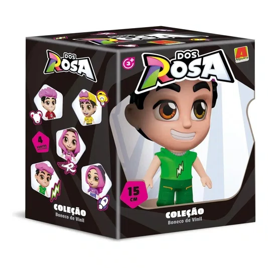 Boneco Void em Vinil Dos Rosa 15 cm Algazarra