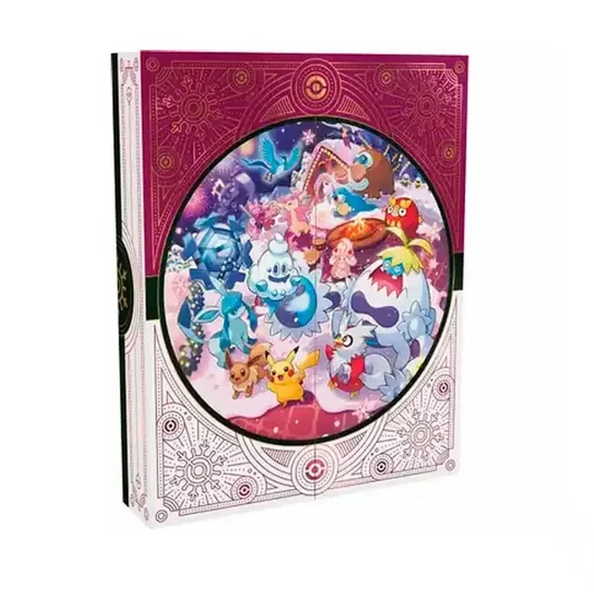 Box Pokémon Calendário de Festas de Fim de Ano 2025 98 Cartas Copag