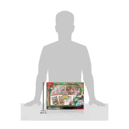 Box Pokémon Coleção Mega Venusaur EX 61 Cartas Copag 