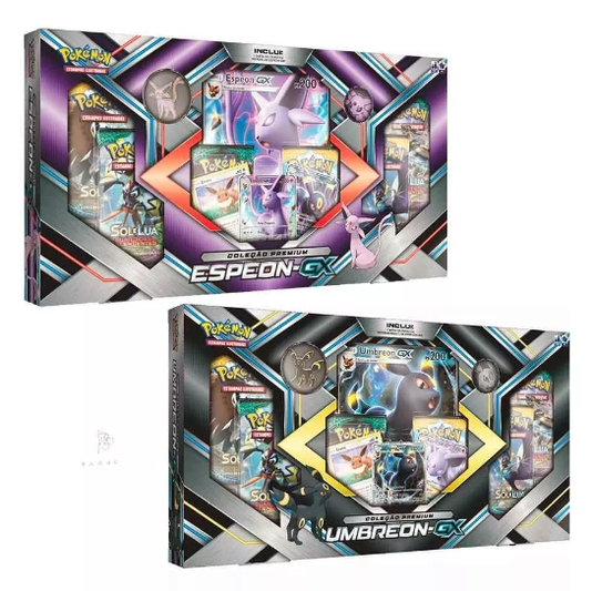 Box Pokémon Umbreon-GX e Espeon-GX Copag - Fátima Criança