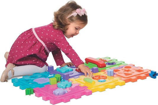 Brinquedo Educativo Cubo Didático Grande Mercotoys Brinquedos