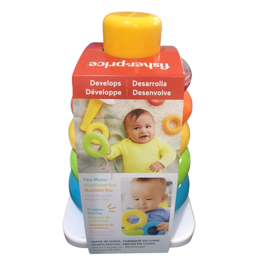 Brinquedo Para Bebês Pirâmide De Argolas Fisher Price Mattel