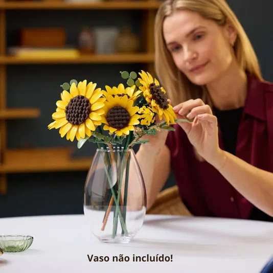 Buquê de Girassóis Lego Botânica