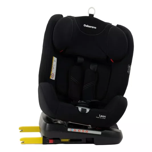 Cadeira para Auto Leon Preta 0-36kg Isofix Galzerano