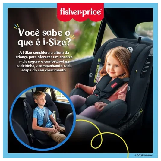 Cadeira Para Auto Phoenix 360° Isize 40-150cm Fisher Price Mattel 