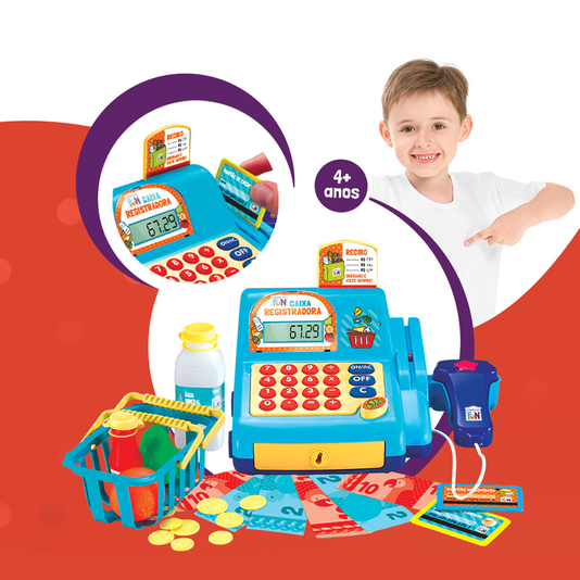 Caixa Registradora Creative Fun Azul Multikids