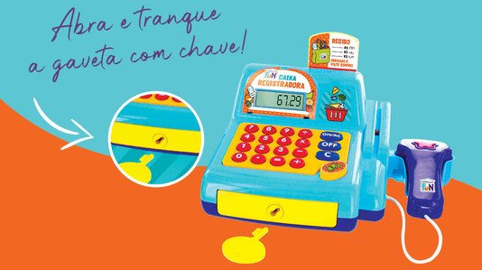 Caixa Registradora Creative Fun Azul Multikids