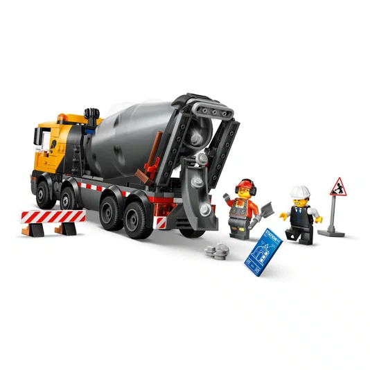 Caminhão Com Betoneira Lego City