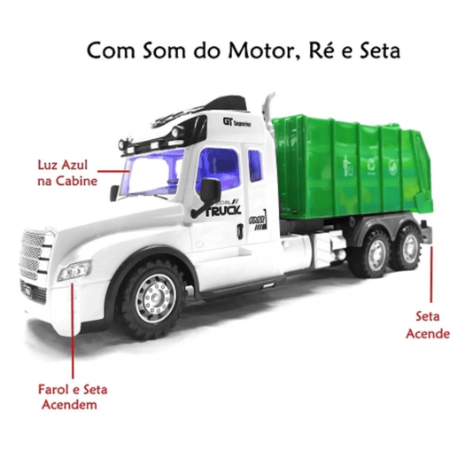 Caminhão Controle Remoto Garbage Truck CKS
