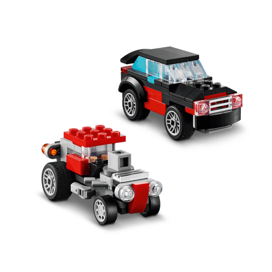 Caminhão Plataforma Com Helicóptero Lego Creator 3 em 1