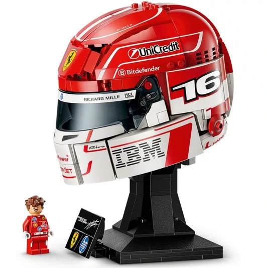Capacete Scuderia Ferrari HP Charles Leclerc Editions Lego