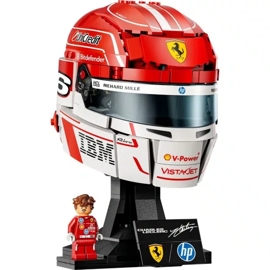 Capacete Scuderia Ferrari HP Charles Leclerc Editions Lego