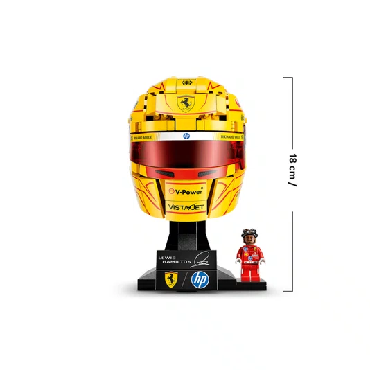 Capacete Scuderia Ferrari HP de Lewis Hamilton Editions Lego 