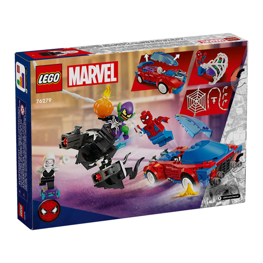 Carro de corrida do Homem-Aranha e Duende Verde Venom Lego Marvel