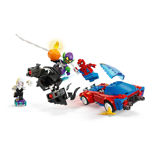 Carro de corrida do Homem-Aranha e Duende Verde Venom Lego Marvel