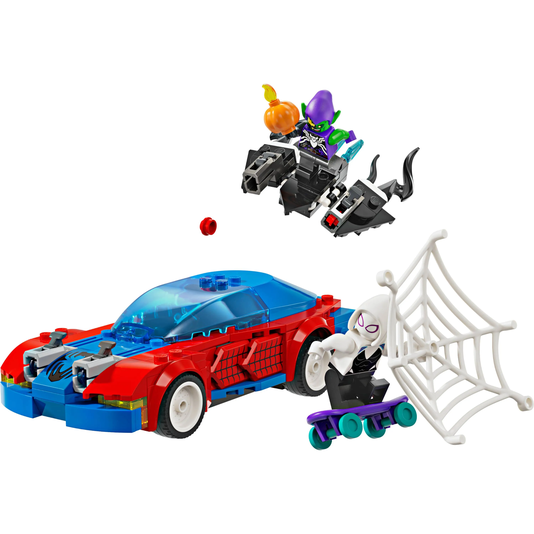 Carro de corrida do Homem-Aranha e Duende Verde Venom Lego Marvel