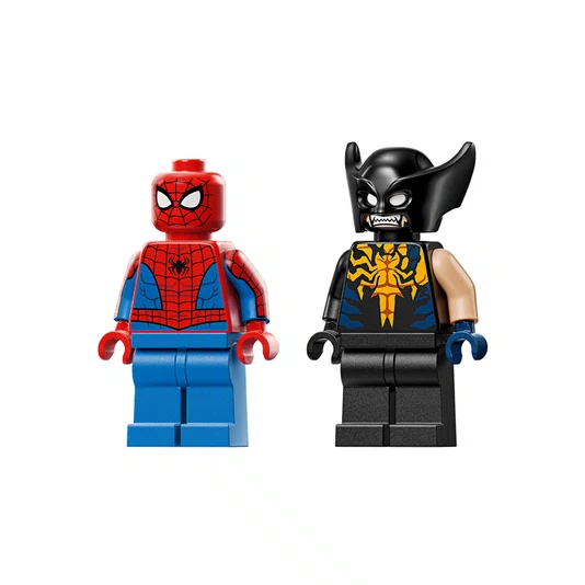 Carro do Homem Aranha vs. Wolverine Venomizado Lego Marvel
