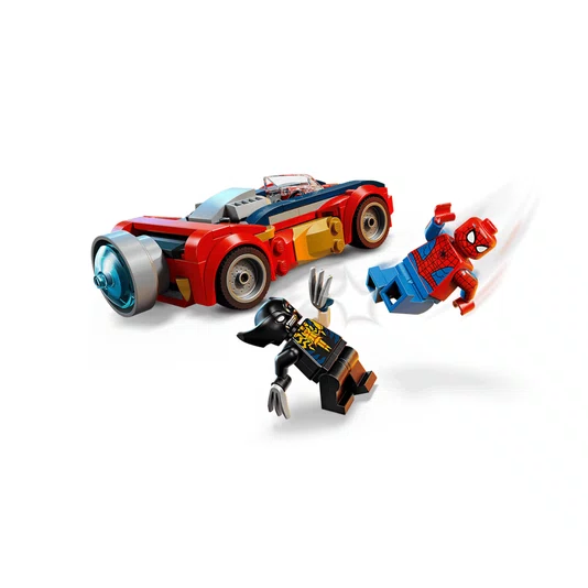 Carro do Homem Aranha vs. Wolverine Venomizado Lego Marvel