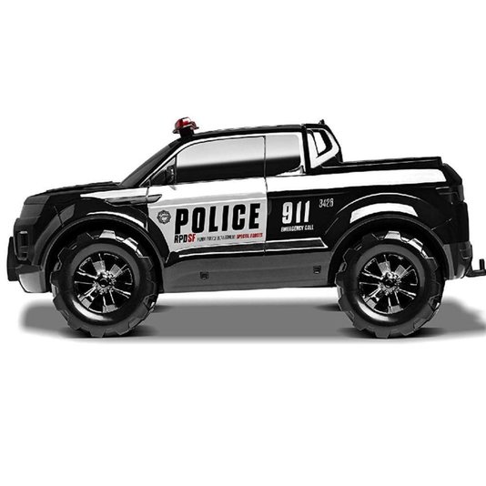 Carro Pick Up Force Police Roma Brinquedos Preto