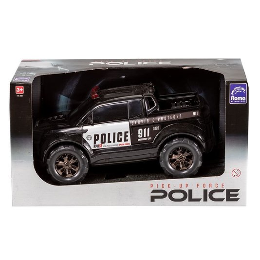 Carro Pick Up Force Police Roma Brinquedos Preto