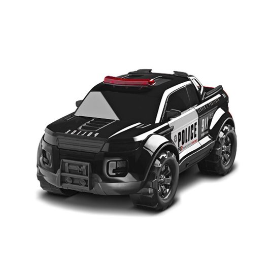 Carro Pick Up Force Police Roma Brinquedos Preto