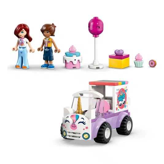 Carro Unicórnio de Entregas de Bolo Lego Friends