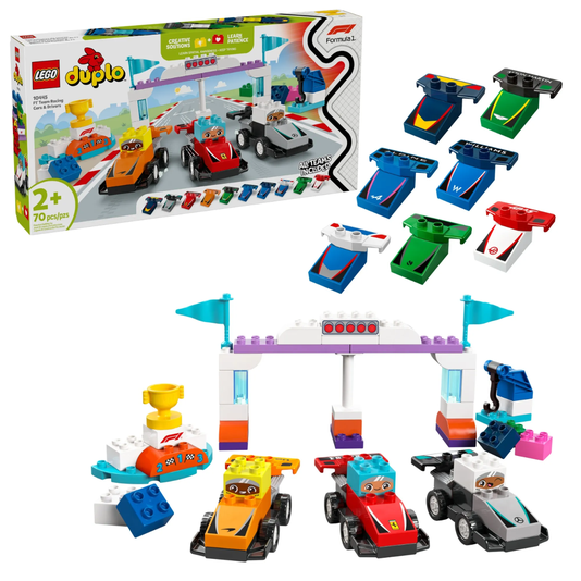 Carros e Pilotos Lego Duplo Formula 1