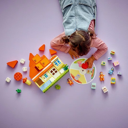 Casa da Família Bluey com Jogo da Memória Lego Duplo
