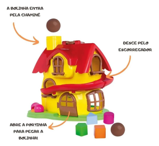 Casinha de Atividades da Masha Cotiplás 