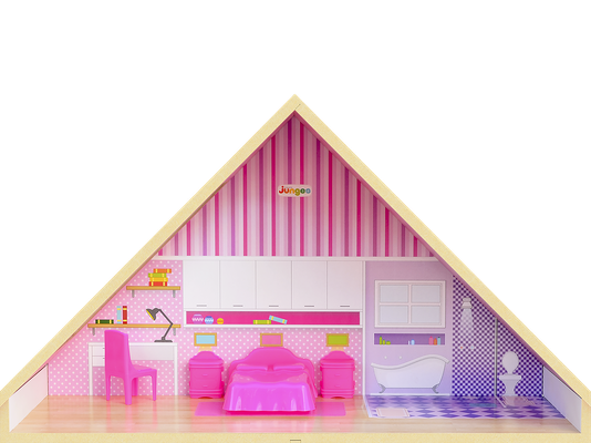 Casinha de Bonecas Sweet Home com Móveis Junges 