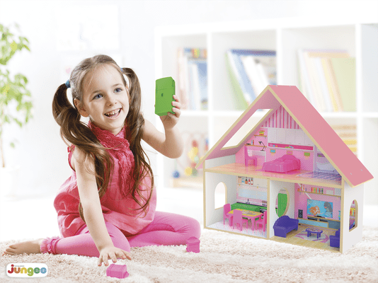 Casinha de Bonecas Sweet Home com Móveis Junges 