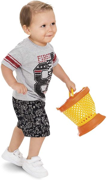 Cesta de Basquete Didática Basket Ball Baby Leão Mercotoys 