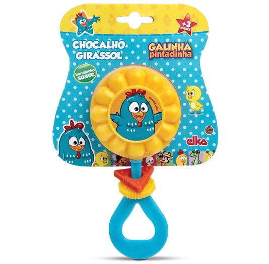 Chocalho Girassol Galinha Pintadinha Elka 