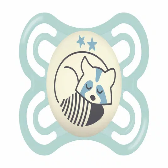 Chupeta de Silicone Perfect Night 0 a 6 meses Embalagem Dupla Azul MAM