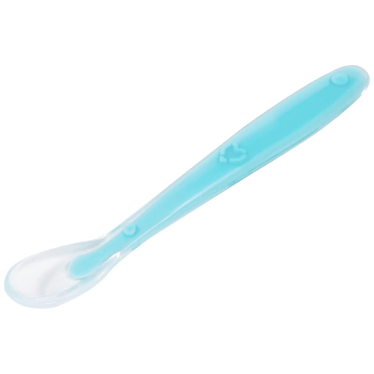 Colher Anatômica em Silicone Azul Buba