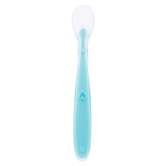 Colher Anatômica em Silicone Azul Buba