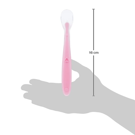 Colher Anatômica em Silicone Rosa Buba 