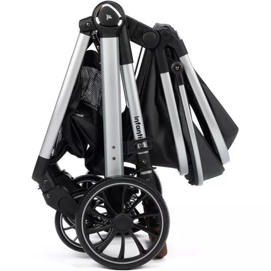 Combo Carrinho Travel System Duo Infanti Preto Granizo e Bebê Conforto Zion Dorel