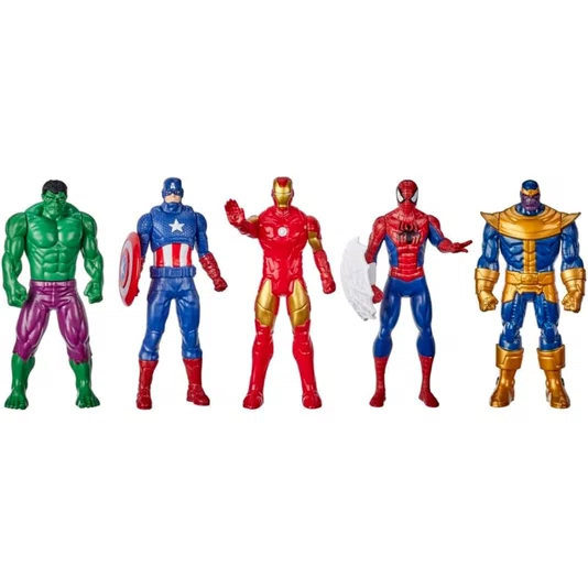 Conjunto 5 Figuras Marvel Vingadores Hasbro 