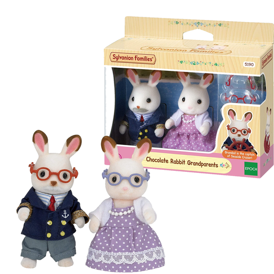 Avós Coelho Chocolate Sylvanian Families Epoch