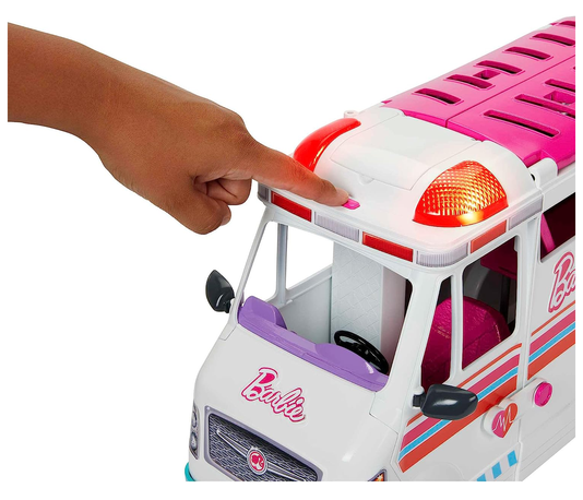 Conjunto Barbie Ambulância e Clínica Médica Mattel 