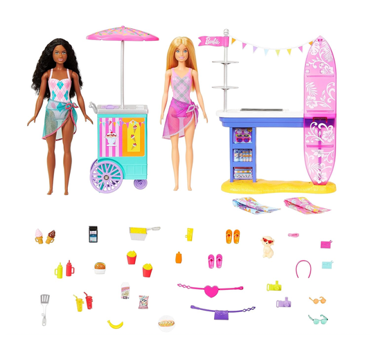 Conjunto Barbie Beach Boardwalk Mattel