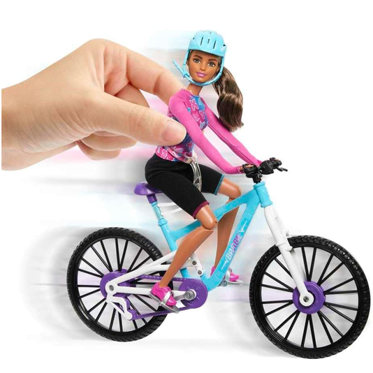 Conjunto Barbie Bicicleta de Montanha com Boneca Mattel