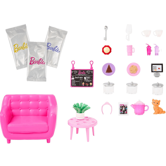 Conjunto Barbie Loja de Chá Cuidados Pessoais Mattel