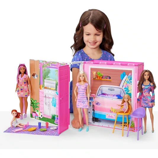 Conjunto Barbie Casa Glam c/ Boneca Mattel