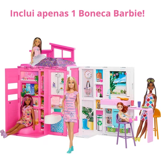 Conjunto Barbie Casa Glam c/ Boneca Mattel