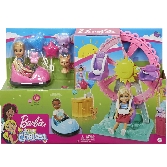 Conjunto Barbie Chelsea Parque De Diversão Mattel 