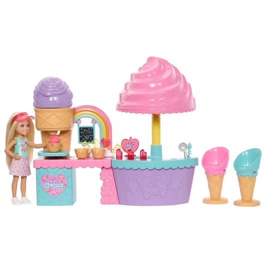 Conjunto Barbie Club Chelsea Sorveteria Mattel